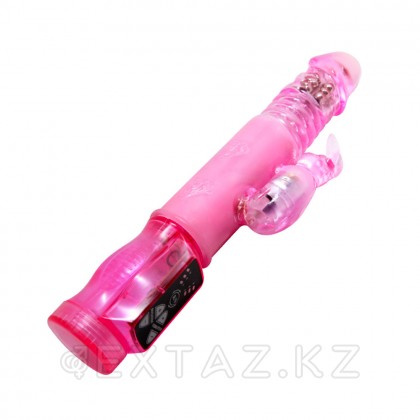 Вибратор-ротатор «Crazy Bunny», розовый, 24 см от sex shop Extaz фото 3