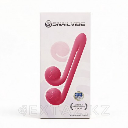 Вибромассажер для двойной стимуляции Snail Vibe розовый от sex shop Extaz фото 2