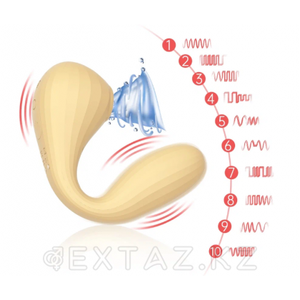 Вакуумный вагинально-клиторальный стимулятор Bobi Yellow от Magic Motion от sex shop Extaz фото 13