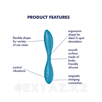 Мульти вибратор Satisfyer G-Spot Flex 1 синий от sex shop Extaz фото 4