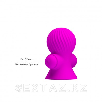 Стимулятор сосков с вибрацией, фиолетовый, 2 шт от sex shop Extaz фото 7