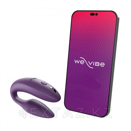 Вибратор для пар We-Vibe Sync 2 фиолетовый (в комплекте батарейка для пульта) от sex shop Extaz фото 7