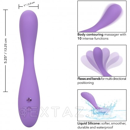 Вибростимулятор клитора ультрагибкий CalExotics Contour Деми, 13.25 x 2.5 см от sex shop Extaz фото 6