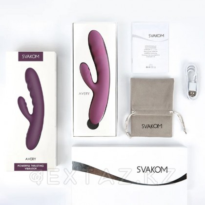 Вибратор с двойной стимуляцией Avery лиловый  от SVAKOM от sex shop Extaz фото 2