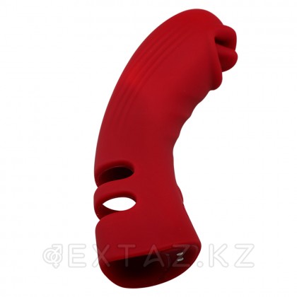 Силиконовый вибратор на палец с дополнительной стимуляцией от sex shop Extaz фото 9
