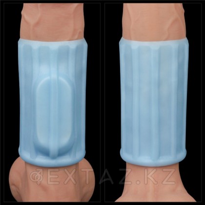 Насадка на пенис с вибрацией Ridge Knights Ring (10*3,7) голубая от sex shop Extaz фото 5