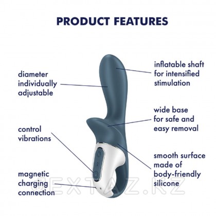 Надувной анальный вибратор Satisfyer Air Pump Booty 2 от sex shop Extaz фото 6