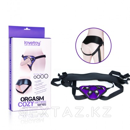 Ремень для страпона с разноразмерным креплением (Фиолетовый) от sex shop Extaz фото 4