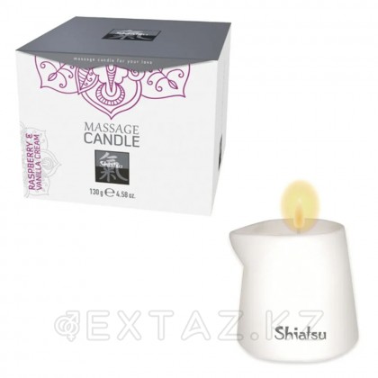 Массажные свечка с ароматом Малина & Ванильный крем от Shiatsu 130 гр. от sex shop Extaz фото 4