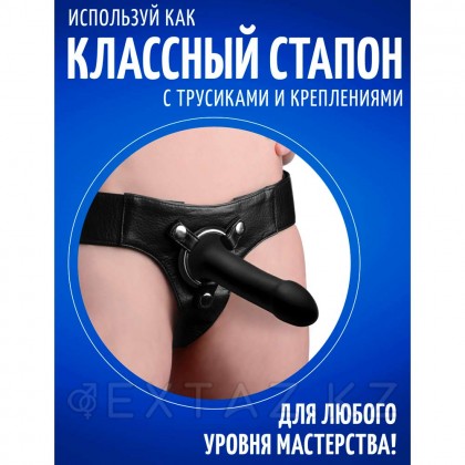 Гибкий силиконовый фаллоимитатор Squeeze-It Phallic (17,2×3,8 см) чёрный от sex shop Extaz фото 4