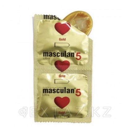 Презервативы Masculan, 5 ultra, золотые, 19 см, 5,3 см, 10 шт. от sex shop Extaz фото 4