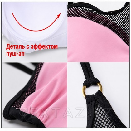 Купальник слитный Mesh Pink (L) от sex shop Extaz фото 2