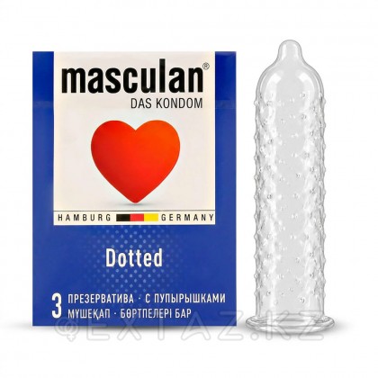 Презервативы Masculan 2 Classic с пупырышками, 3 штуки от sex shop Extaz