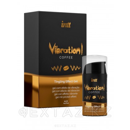 Возбуждающий гель с эффектом вибрации Vibration! Coffee от INTT 15 мл от sex shop Extaz фото 2