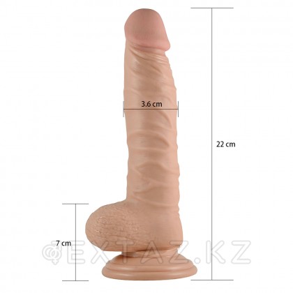 Фалоимитатор на присоске - 22 см. от sex shop Extaz фото 6