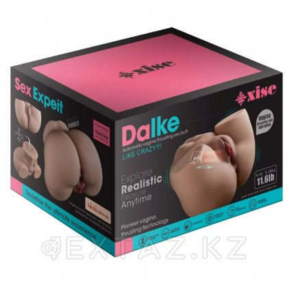 Реалистичный двойной мастурбатор с функцией фрикции Dalke от sex shop Extaz фото 10
