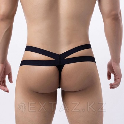 Сетчатые мужские стринги Strappy (S) черные - extaz.kz фото 7 Сетчатые мужские стринги Strappy (S) черные от sex shop Extaz фото 7