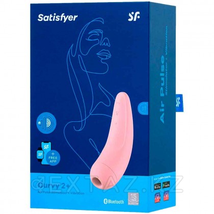 Вакуумный клиторальный стимулятор Satisfyer Curvy 2+ (розовый) от sex shop Extaz фото 3
