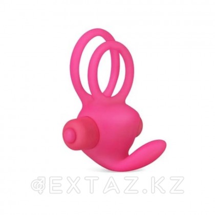 Эрекционное виброкольцо Power DUO clit cockring (розовый) от sex shop Extaz фото 4