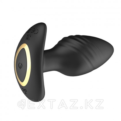Анальный вибростимулятор с функцией вращения и пультом ДУ от sex shop Extaz фото 5