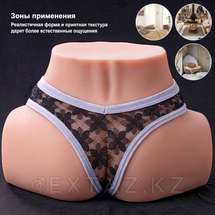 Реалистичный двойной мастурбатор Tracy с вибрацией от sex shop Extaz фото 9