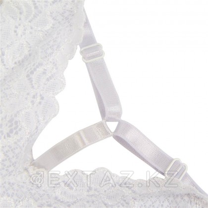 Трусики-танга женские с цветочным принтом белые (размер 3XL-4XL) от sex shop Extaz фото 5