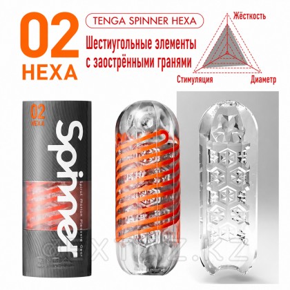 TENGA SPINNER Мастурбатор Hexa от sex shop Extaz фото 2