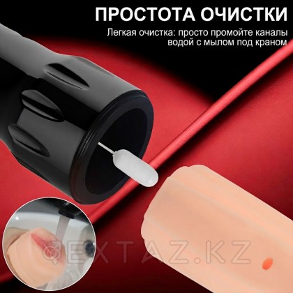 Реалистичный мастурбатор в тубе Toni с вибрацией от sex shop Extaz фото 9