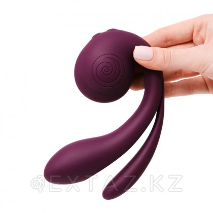 Вибратор с тройной стимуляцией SVibe Snail GIZI Pro виноградный (фиолетовый) от sex shop Extaz фото 5