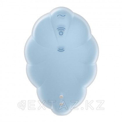 Стимулятор клитора с вибрацией и воздушной стимуляцией Satisfyer Cloud Dancer голубой от sex shop Extaz фото 4