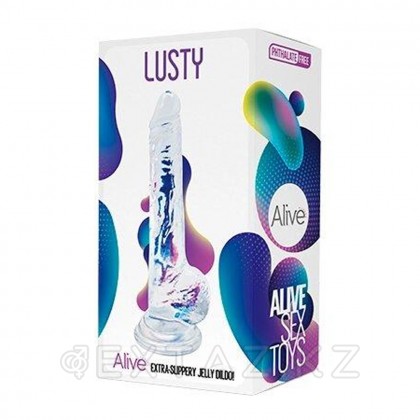 Фаллоимитатор Lusty прозрачный от Alive (18*3,2 см.) от sex shop Extaz фото 2