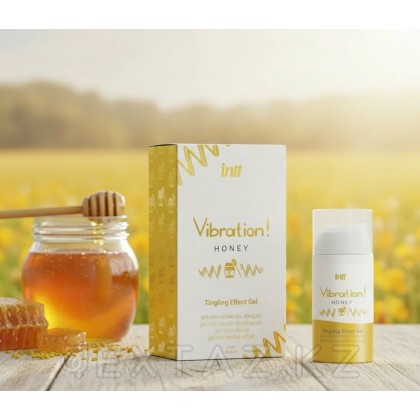 Возбуждающий гель с эффектом вибрации Vibration! HONEY (мёд) от INTT 15 мл от sex shop Extaz фото 11