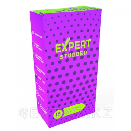Презервативы EXPERT Studded, облегающие, точечные, 15 шт от sex shop Extaz фото 3