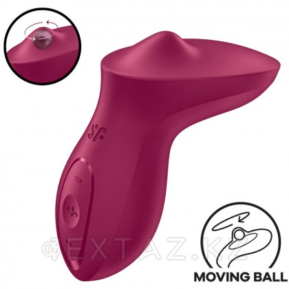 Стимулятор клитора Satisfyer Exciterrr Rolling Lay-on розово-красный  от sex shop Extaz фото 2