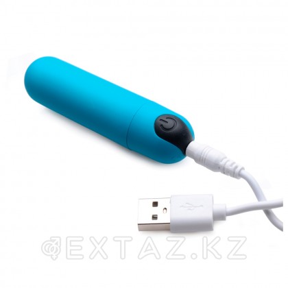 Вибропуля Bang! 21X Vibrating Bullet With Remote Control с дистанционным управлением, голубой, 7.6х2 см от sex shop Extaz фото 2