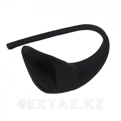 Стринги-С с карманом для вибропули, черный от sex shop Extaz фото 2