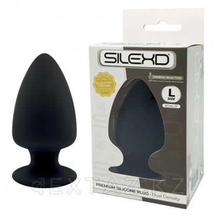 Анальный плаг черный  MODEL 1 от SILEXD (L: 13*7,2 см.) от sex shop Extaz фото 2