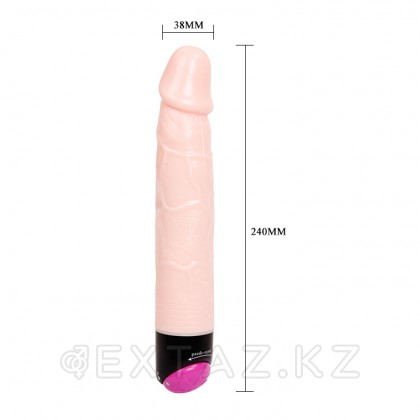 Вибратор-реалистик 19 см (вибрация с ротацией) от sex shop Extaz фото 4