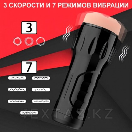 Реалистичный мастурбатор в тубе Toni с вибрацией от sex shop Extaz фото 2