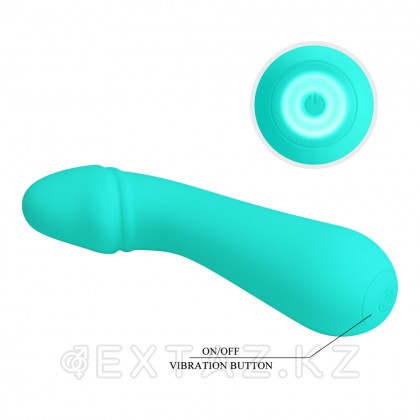 Вибратор Cetus Super Soft (15 см) бирюзовый от sex shop Extaz фото 11