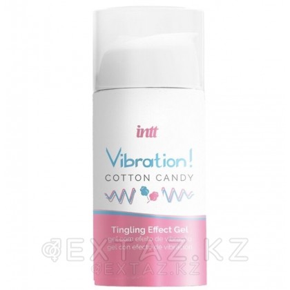 Возбуждающий гель с эффектом вибрации Vibration! Cotton candy (15 мл.) от INTT от sex shop Extaz