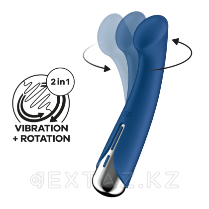 Вибратор для точки G с ротацией Satisfyer Spinning G-Spot 1 синий от sex shop Extaz