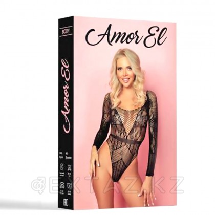 Боди ажурный Amor EL с длинным рукавом, S/L от sex shop Extaz фото 3