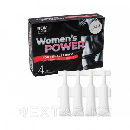Концентрат пищевой WOMEN'S POWER для женщин, на основе растительного сырья, 4 монодозы по 2 мл от sex shop Extaz фото 2