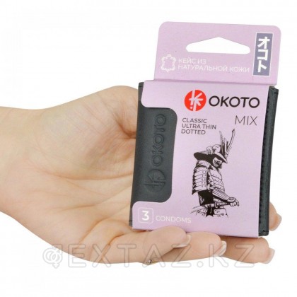 Презервативы OKOTO MIX №3, классические, точечные и тонкие, в кейсе от sex shop Extaz фото 2