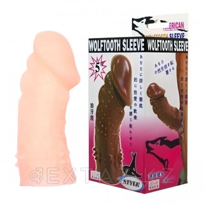 Насадка на пенис светлая (13×4 см) от sex shop Extaz