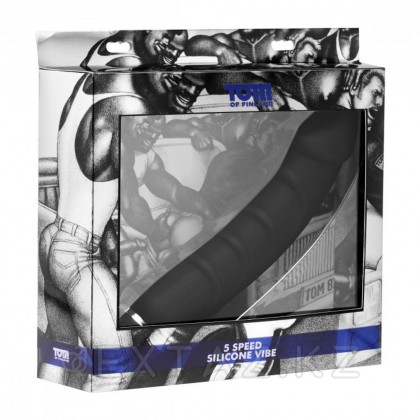 Ребристый анальный вибратор, 24 см - Tom of Finland Черный от sex shop Extaz фото 2