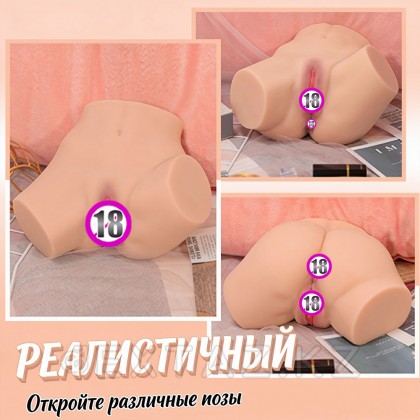 Реалистичный двойной мастурбатор Aiva (вагина+анус) от sex shop Extaz фото 11