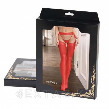 Сексуальные чулки под кожу красные от sex shop Extaz фото 7