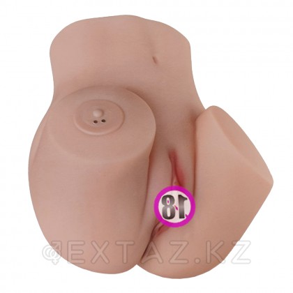 Реалистичный двойной мастурбатор с подключением к приложению Inmay  от sex shop Extaz